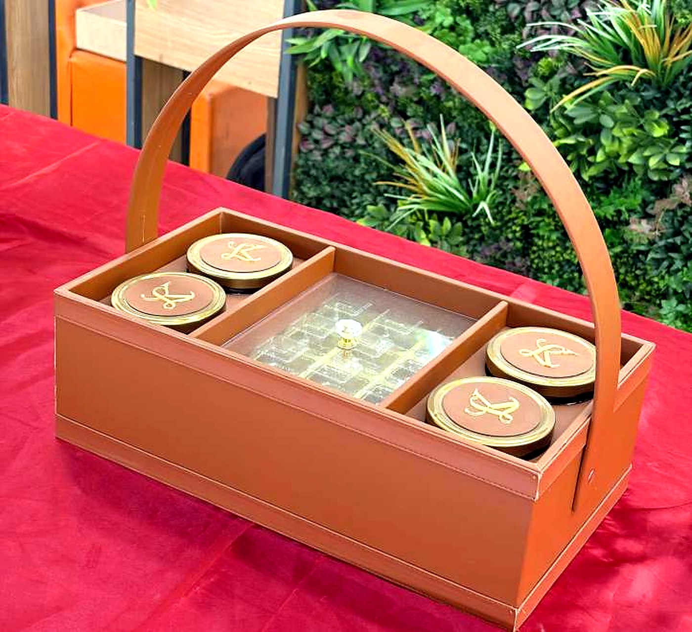 The Leather Basket — Reference H-5, Hamper Box Series